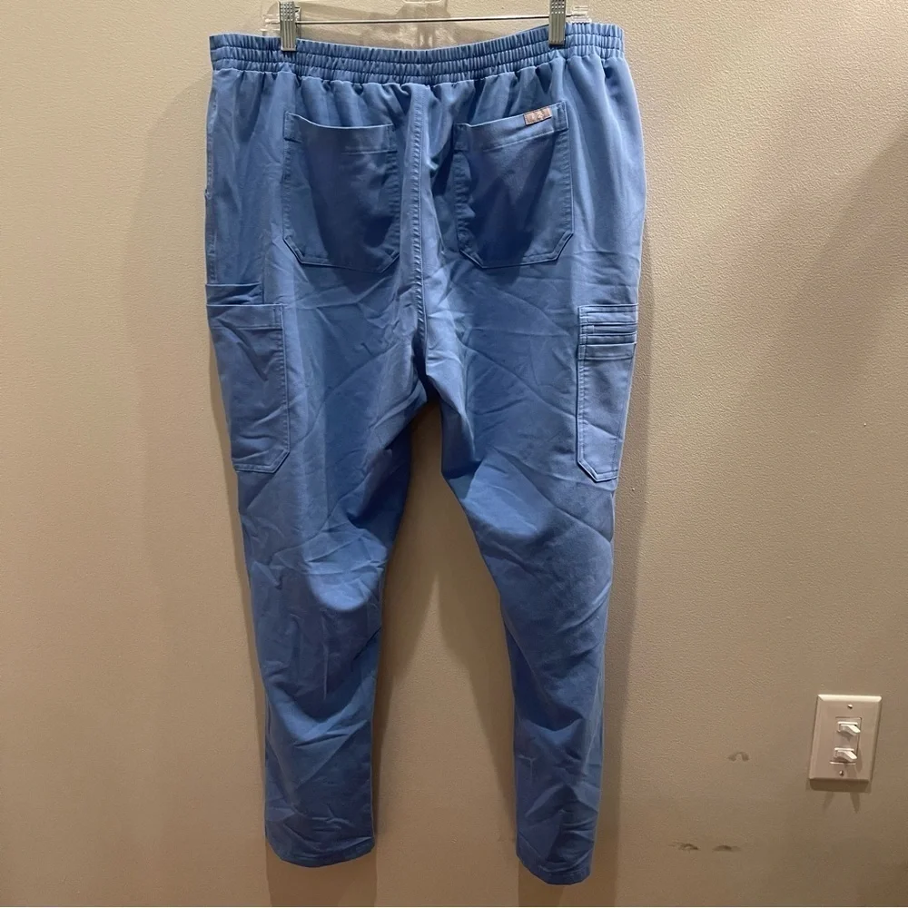 Figs Limited Edition Scrubs Yola Cargo Pants Men’s Size XL Blue TW2000R
